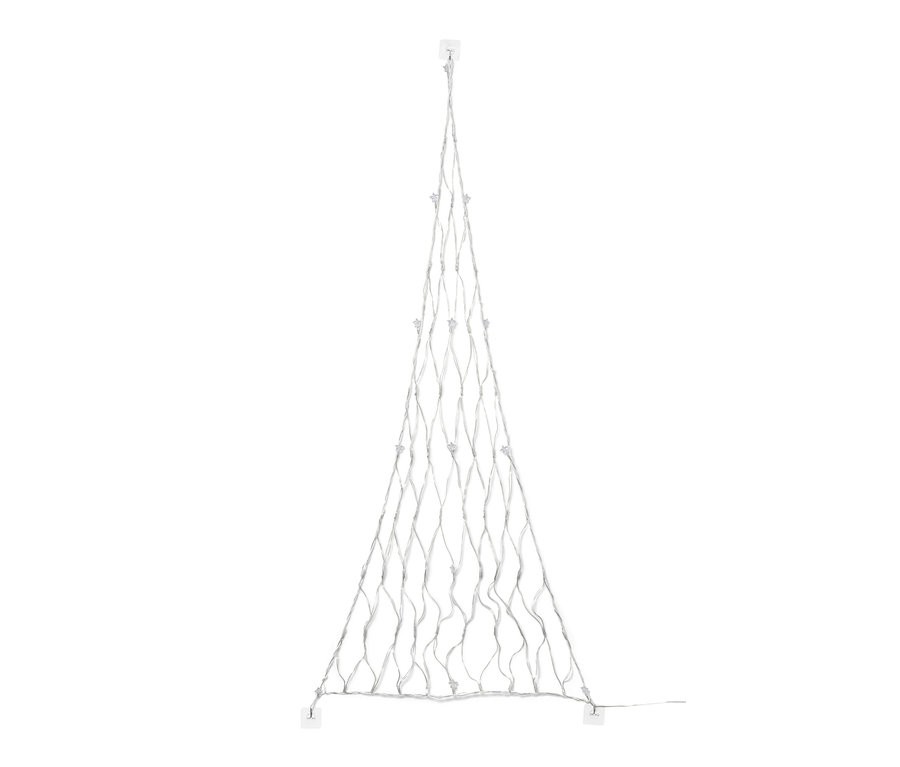 Beyaz arka planda Led Siluet "Yılbaşı Ağacı".