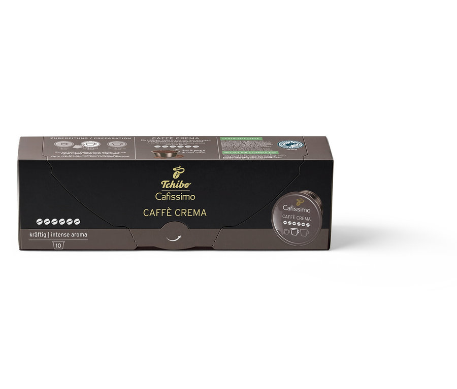 Bir paket Caffè Crema Intense Aroma – 10 Kapsül içerir.
