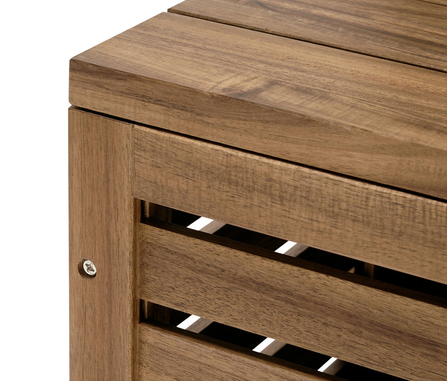 »Lenja« saklama sandıklı balkon koruma bankının detayı.