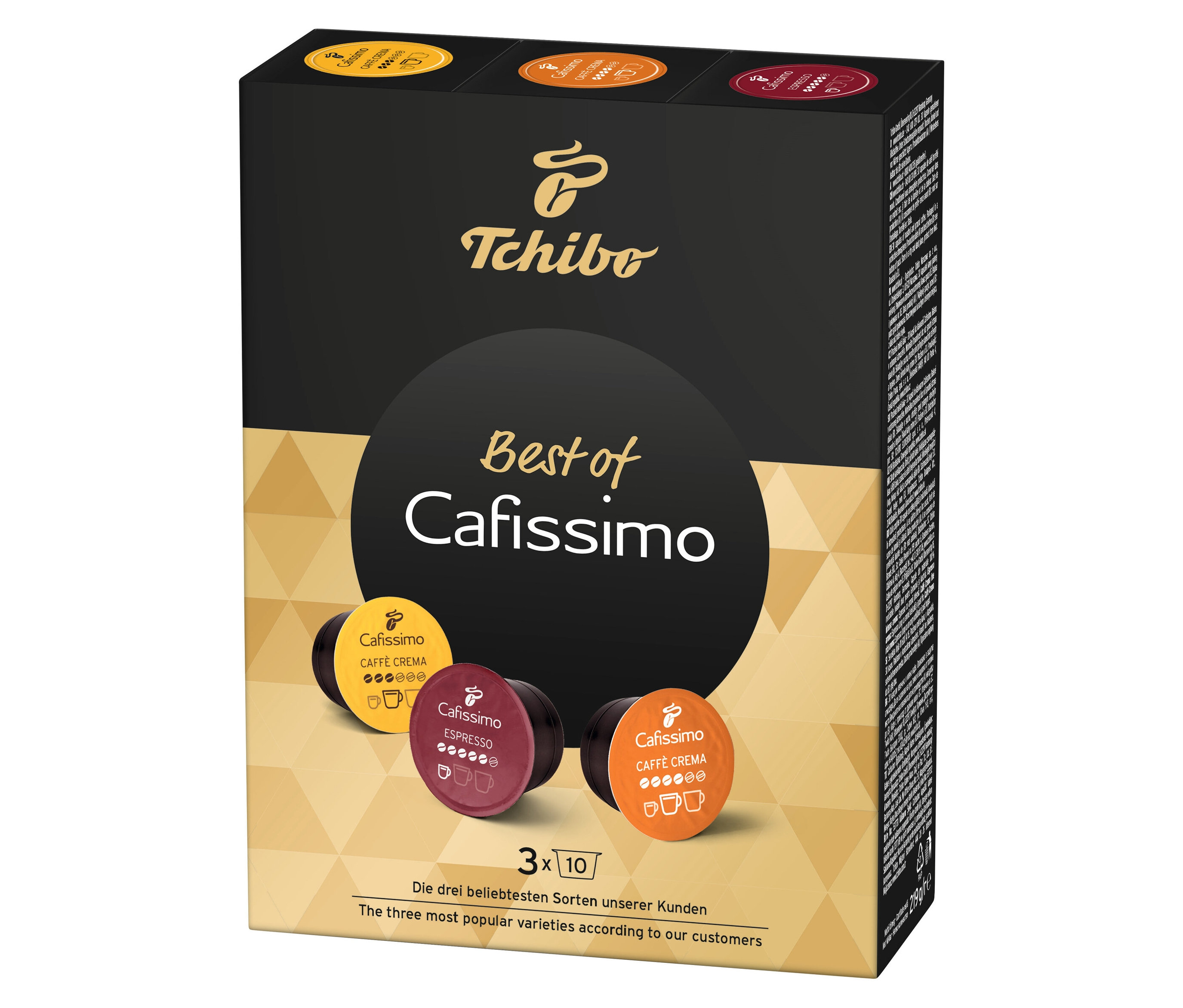 Tchibo'nun Cafissimo Best of Cafissimo 30 Kapsül paketi görülüyor.