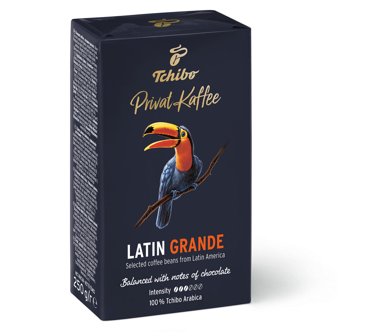 Bir paket Tchibo Privat Kaffee Latin Grande.