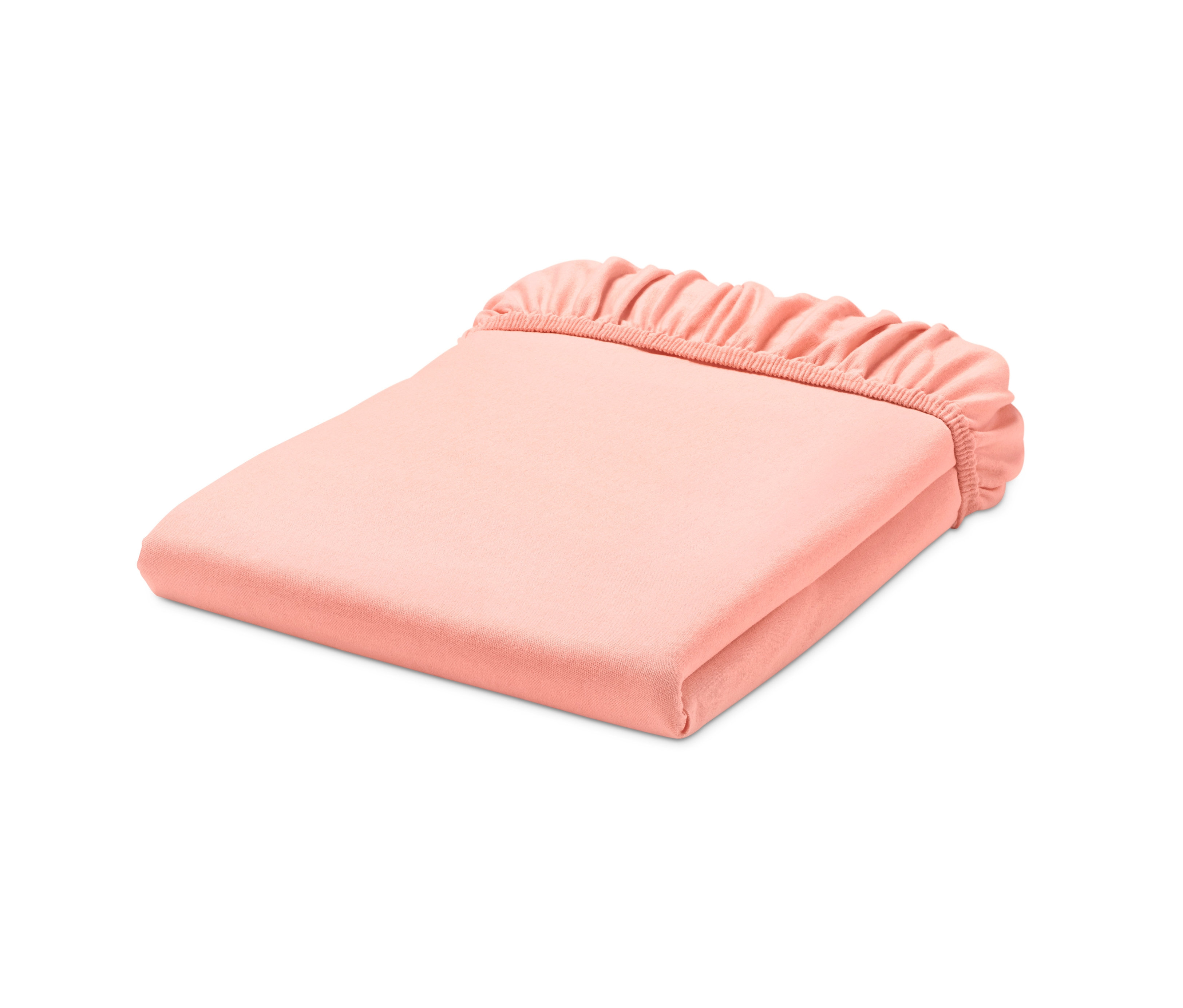 Katlanmış, kayısı rengi, Jersey Lastikli Çarşaf.