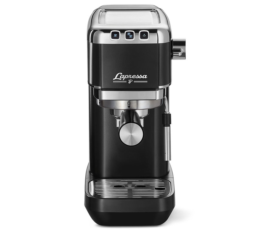 Siyah espresso makinesi.