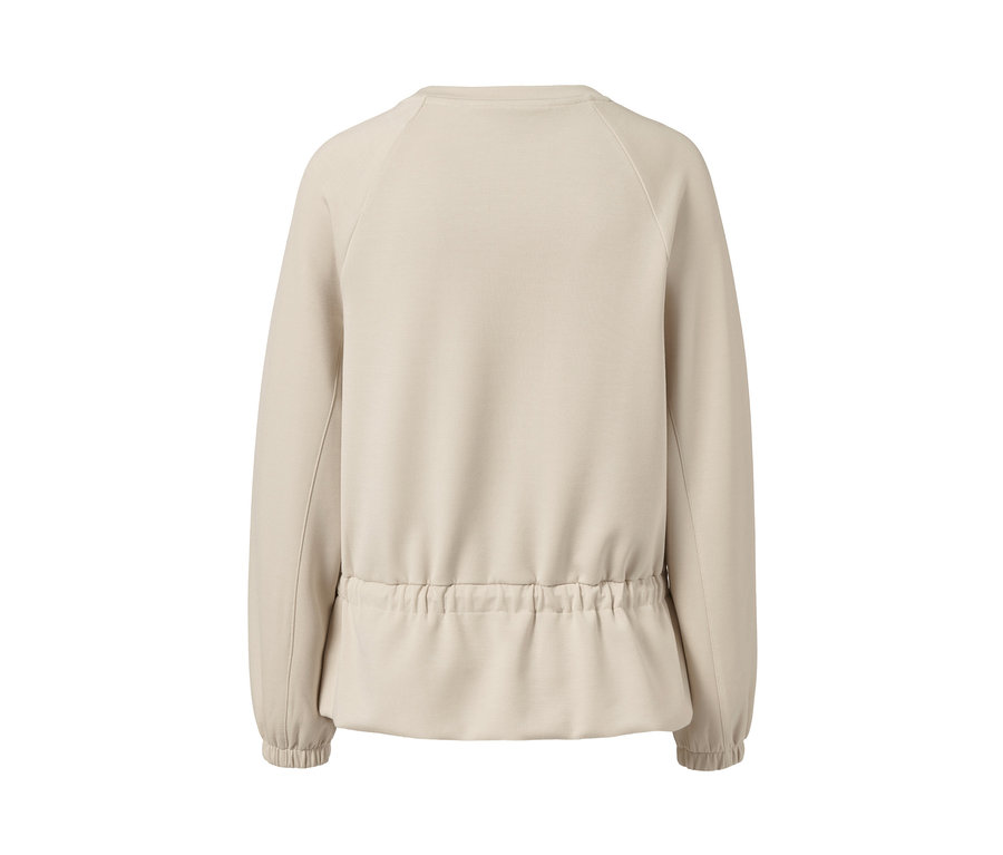 Kum Rengi, Kordon Şeritli Sweatshirt.