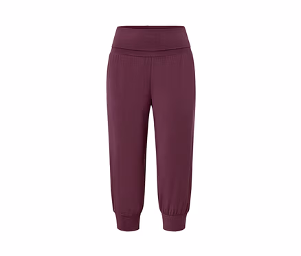 Mürdüm rengi 3/4 yoga pantolonu