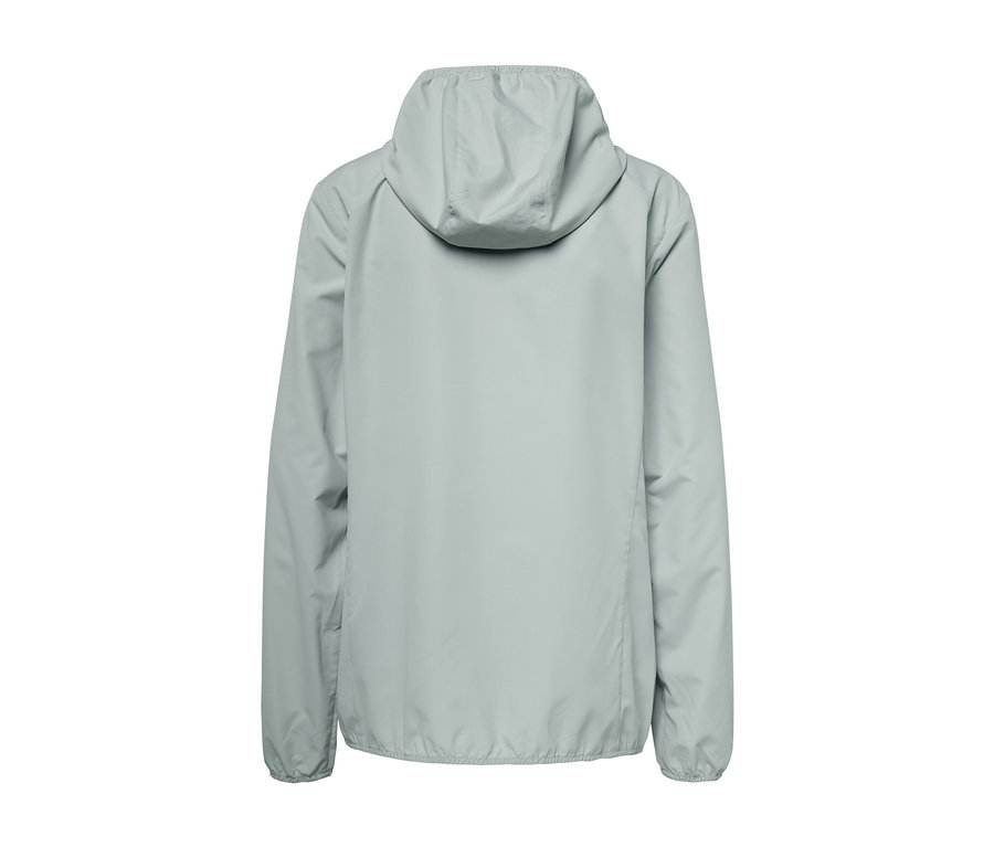 Gri, katlanabilir fonksiyonel montun arka görünümü