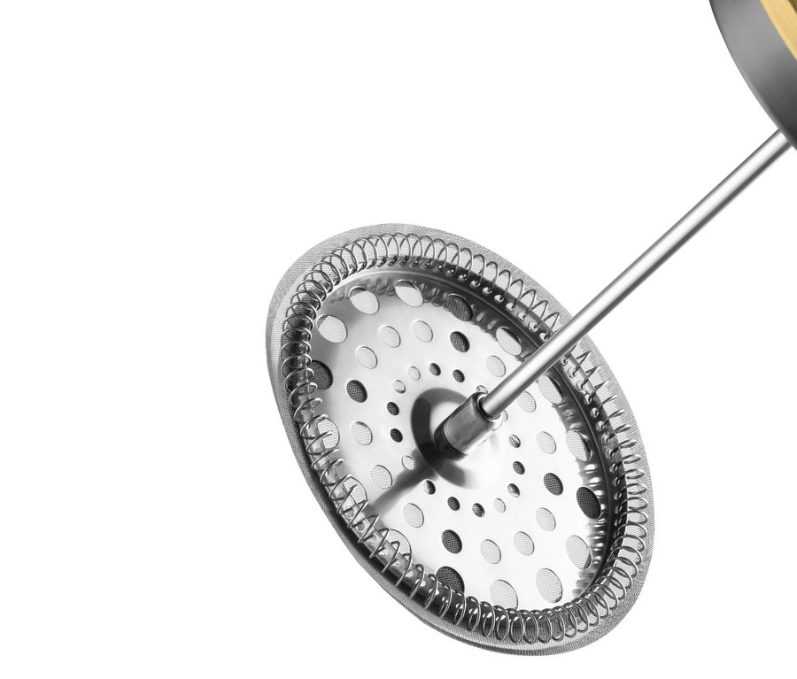 6 Fincan kapasiteli, 800 ml, Altın French Press'in detayı.