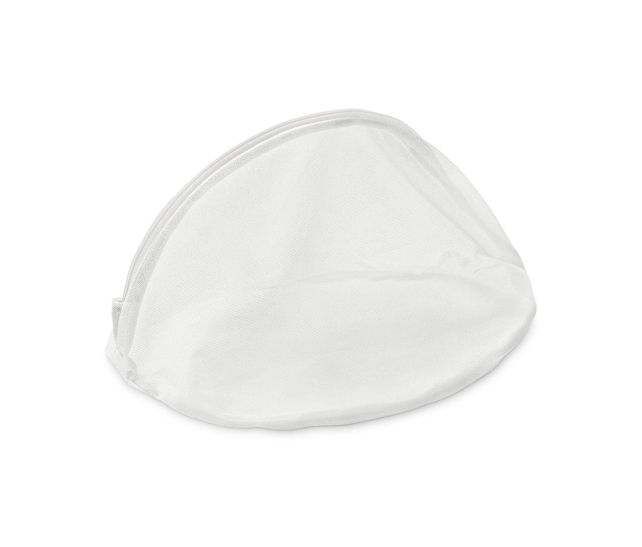 Tek bir beyaz çamaşır filesinin yakın çekimi.