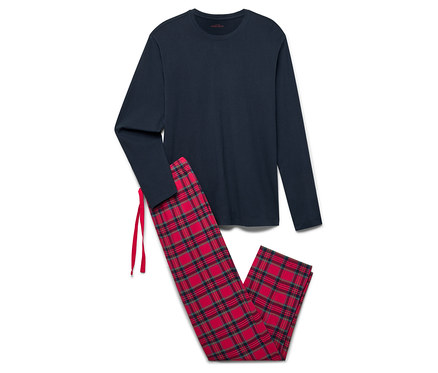 Pijama Takımı, mavi-kırmızı