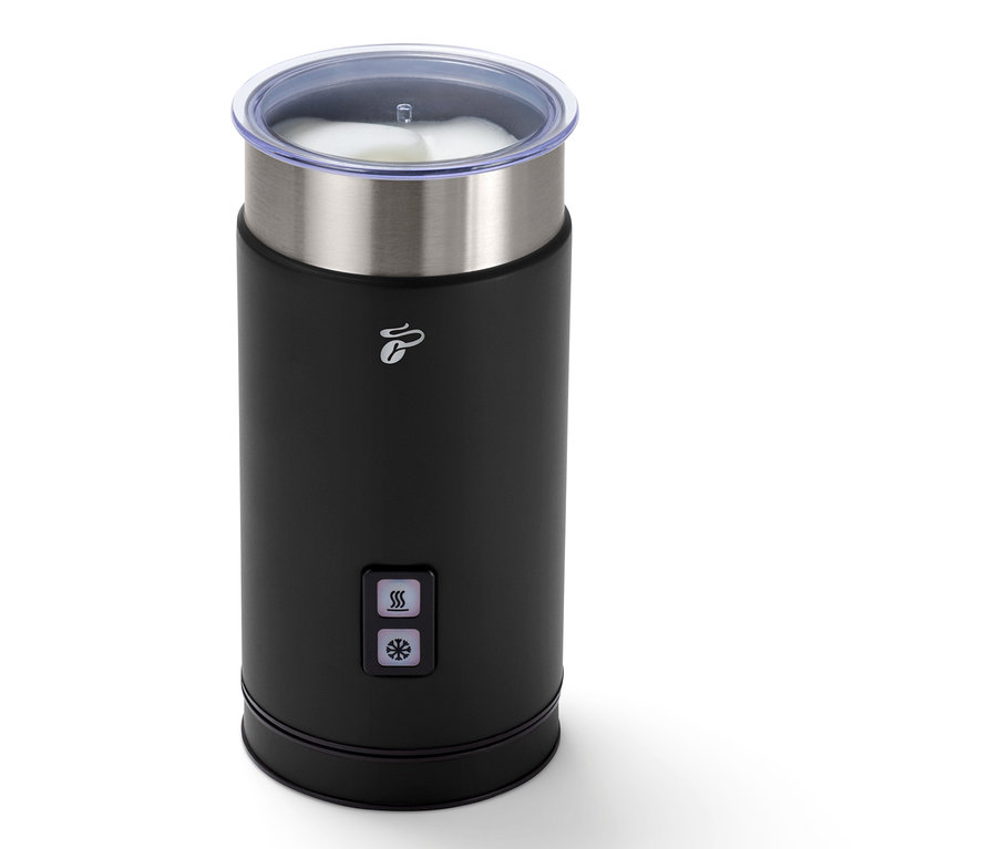 Siyah elektrikli süt köpürtücü