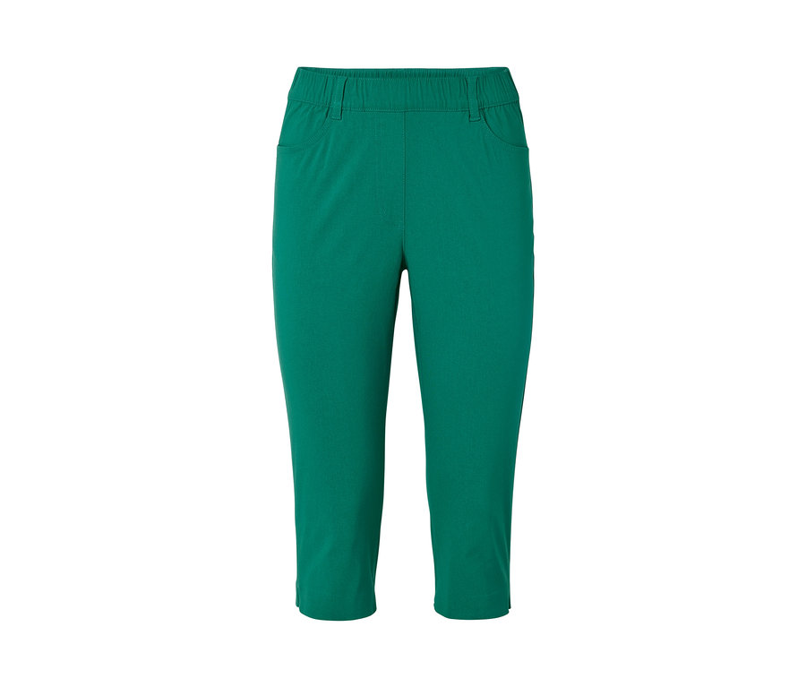 Yeşil renkli 3/4 bengalin pantolon.
