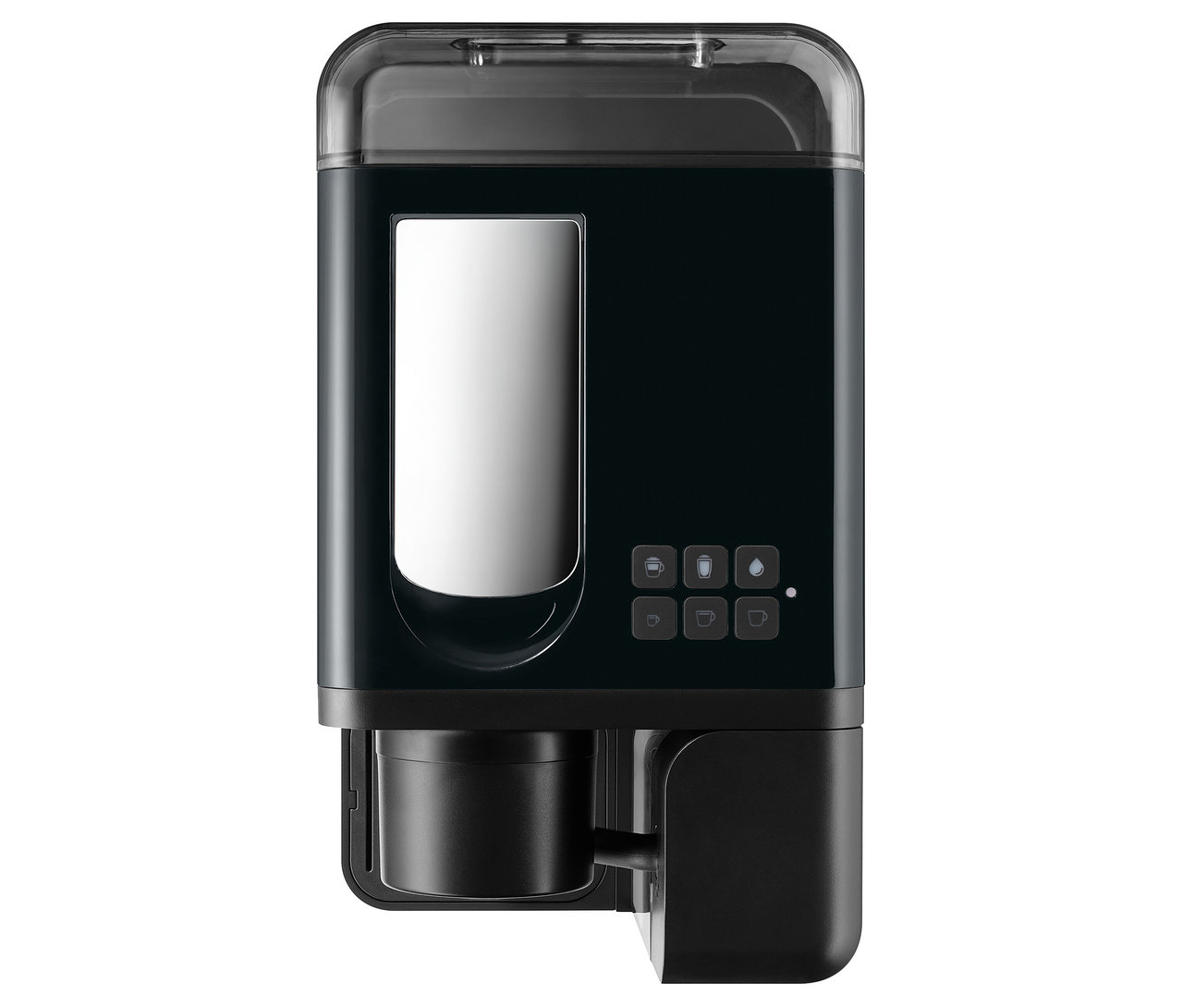 Siyah Cafissimo milk kahve makinesi.