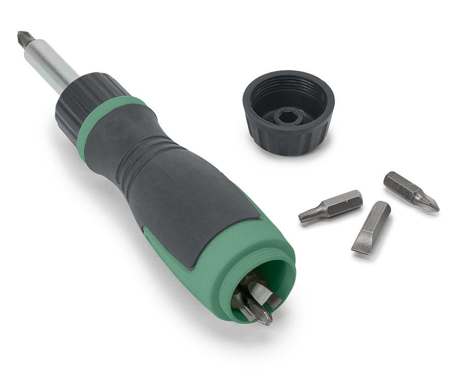 Uçlu manyetik cırcırlı tornavida