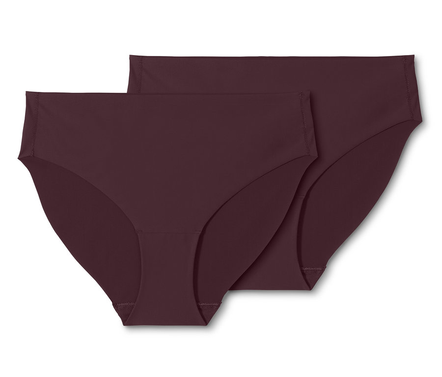 İki adet bordo Magic Cut Slip Külot.