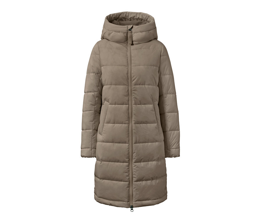 Boz kahverengi kapitone manto.