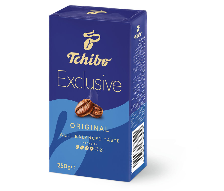 Tchibo Exclusive öğütülmüş kahve paketi, 250 g.
