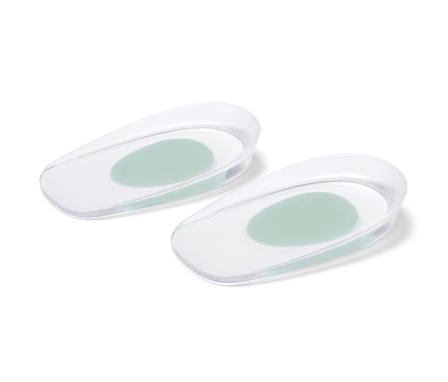 İki adet şeffaf topuk desteği.