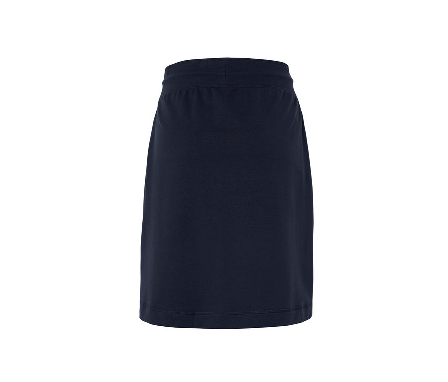 Lacivert renginde sweat etek.