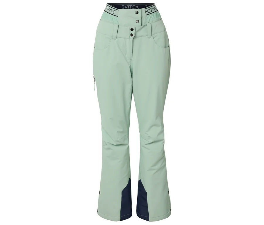 Kayak ve Snowboard Pantolonu, Mint Yeşili
