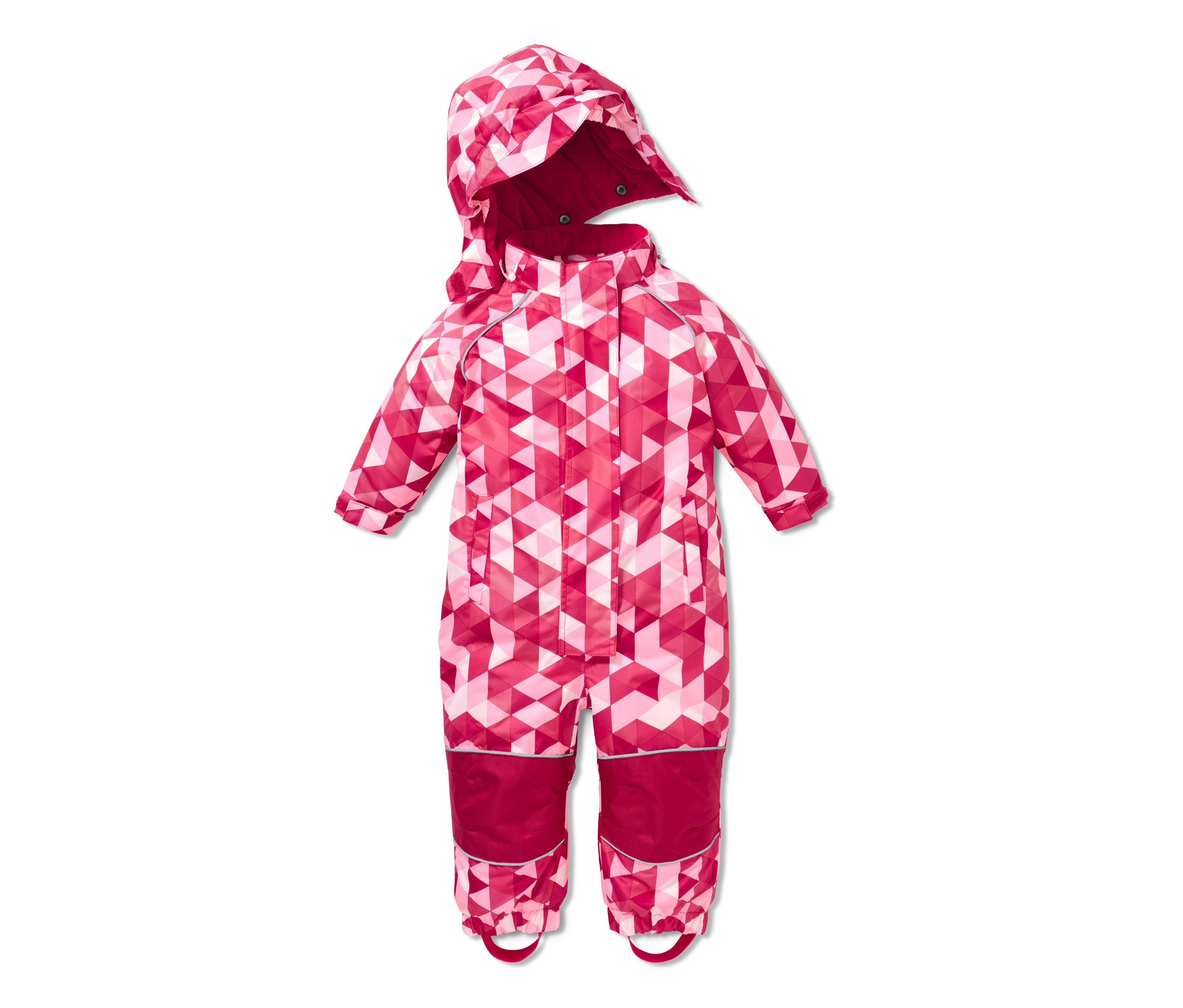 Geometrik desenli kar tulumu.