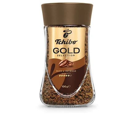 Kavanozda Tchibo Gold Selection - 1x 100 g hazır kahve.