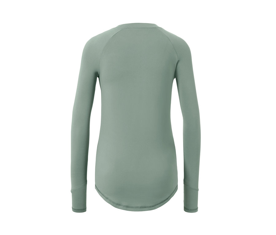 Uzun Kollu Fonksiyonel Tişört, Ada Çayı Rengi