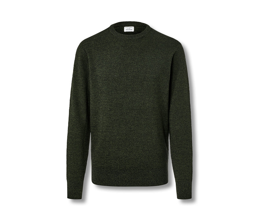 Haki, yuvarlak yaka kazak