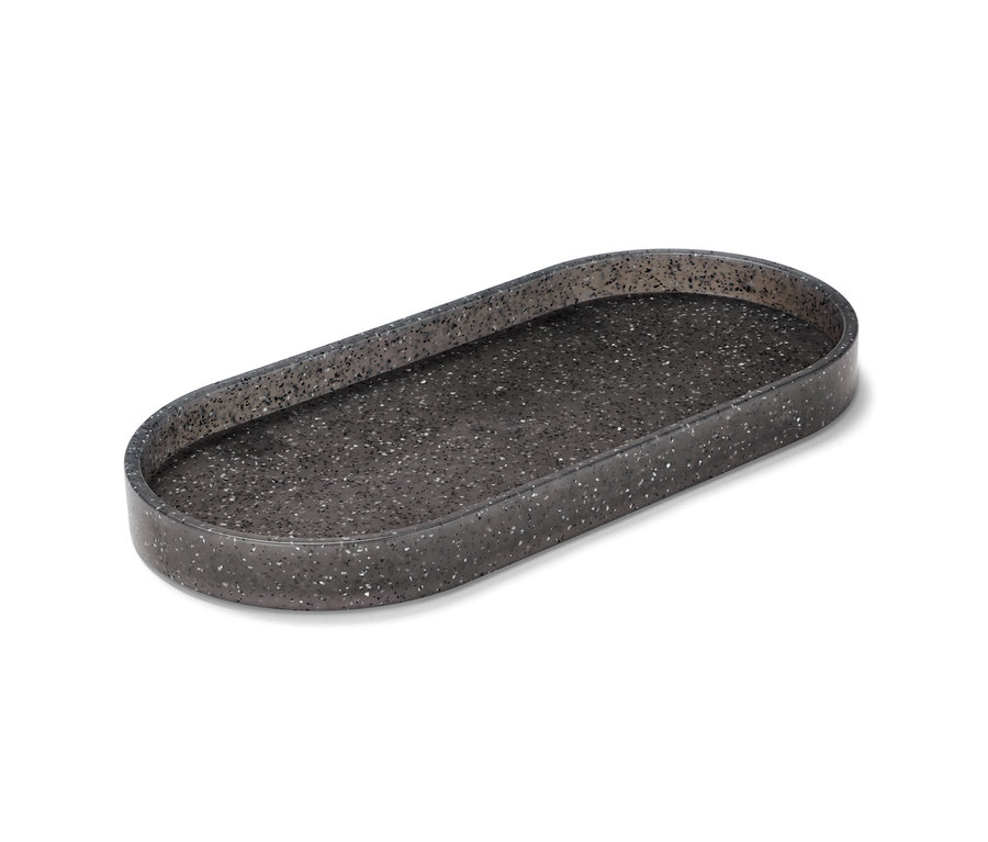 Granit görünümlü, oval mutfak tablası.