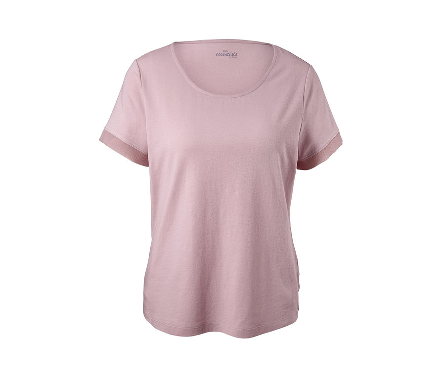 Pembe, kısa kollu, organik pamuklu kısa pijama takımı.