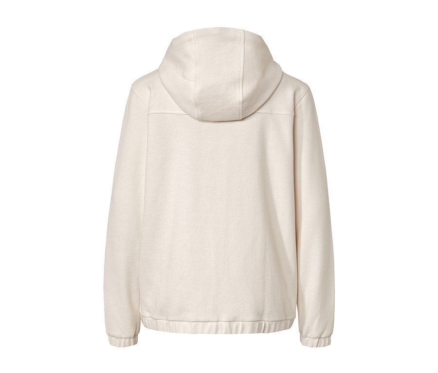 Krem rengi sweat montun arka görünümü.