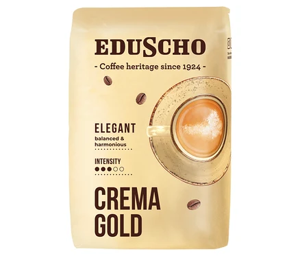 Bir paket Eduscho Crema Gold 500gWB kahve.