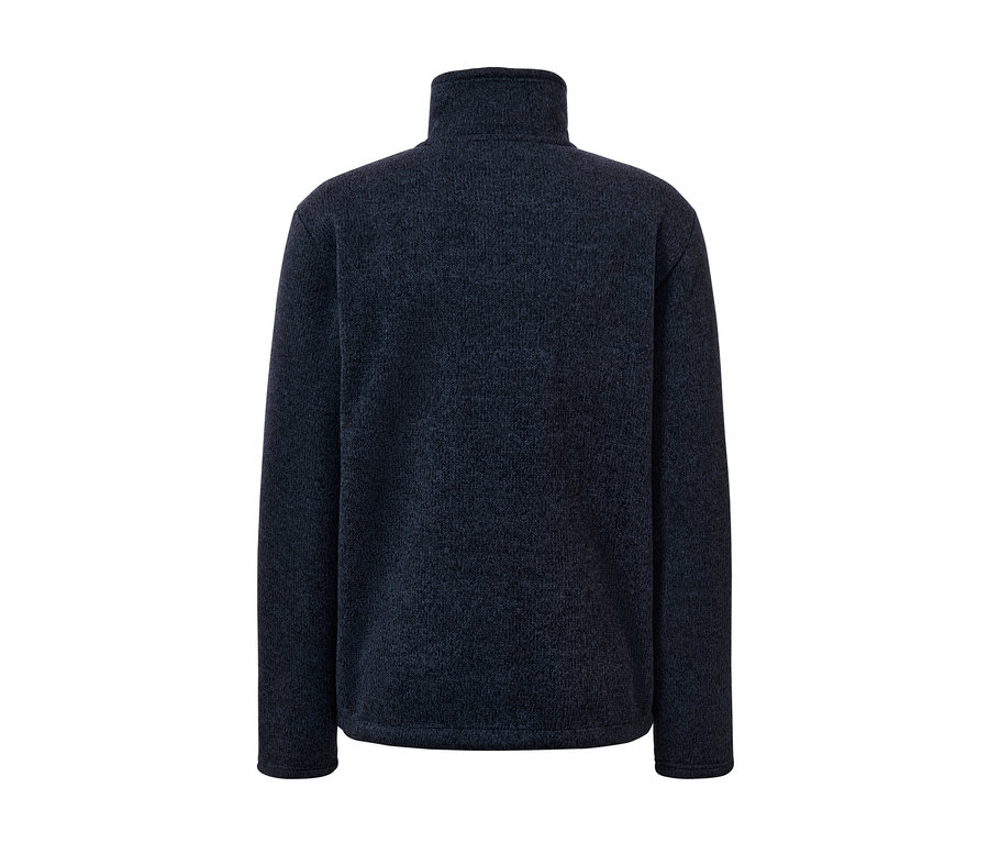 Örgülü polar montun arka detay görünümü.