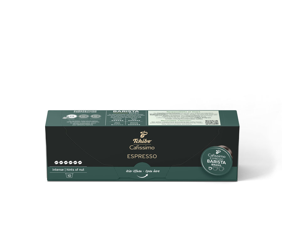 Cafissimo Barista Espresso Brasil kapsül paketi.