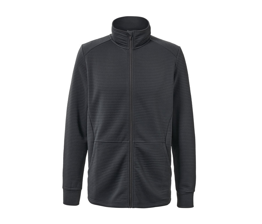 Antrasit rengi fermuarlı fonksiyonel ceket