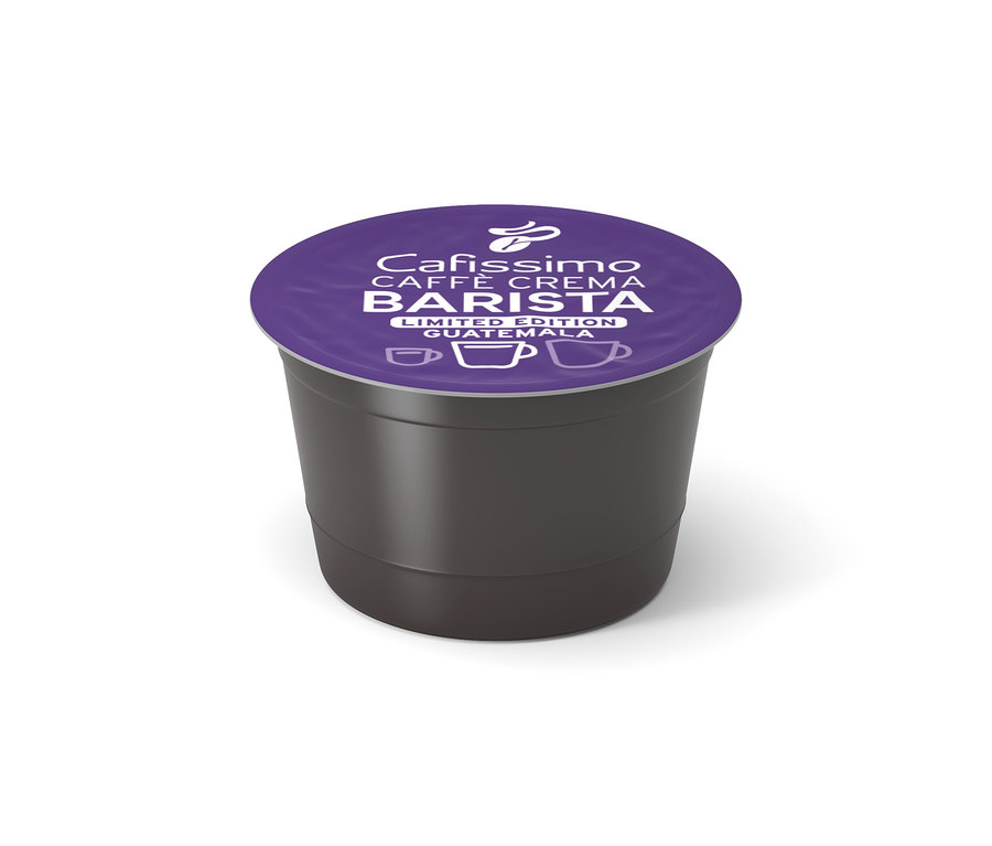 Tek bir Cafissimo BARISTA Caffè Crema Guatemala kapsülü.
