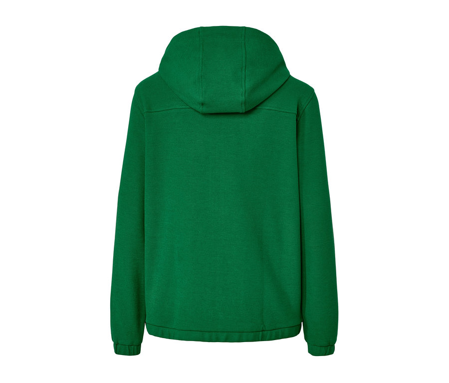 Yeşil renkli bir Sweat Mont'un arka görünümü.