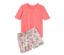 Şortlu Pijama Takımı, Papaya - Papaya