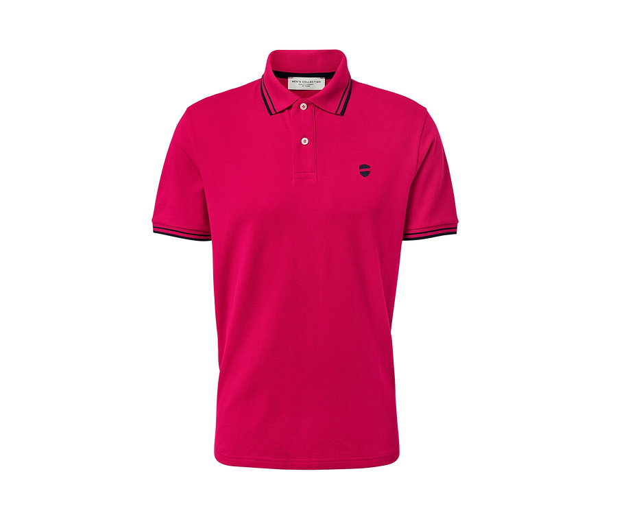 Pembe Pike Polo Yaka Tişört,