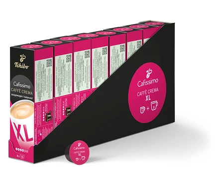 Bir paket Cafissimo Caffè Crema XL kahve kapsülü.