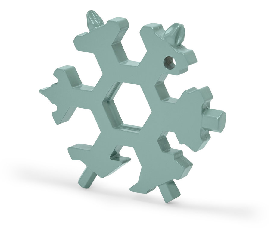 Kar tanesi şeklinde gri çok fonksiyonlu anahtar.