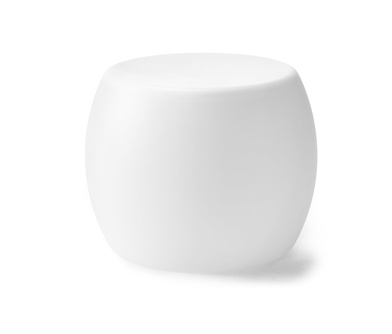 Beyaz renk değiştiren solar yan sehpa.