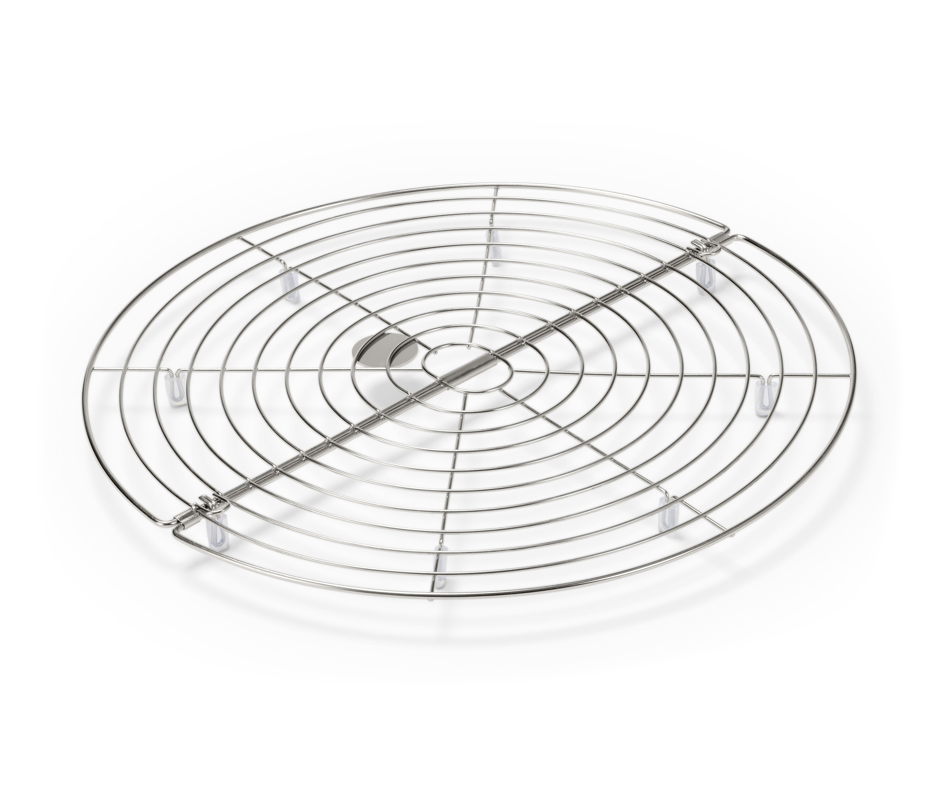 Beyaz bir arka planda katlanabilir bir soğutma teli.