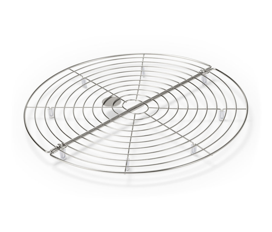 Beyaz bir arka planda katlanabilir bir soğutma teli.