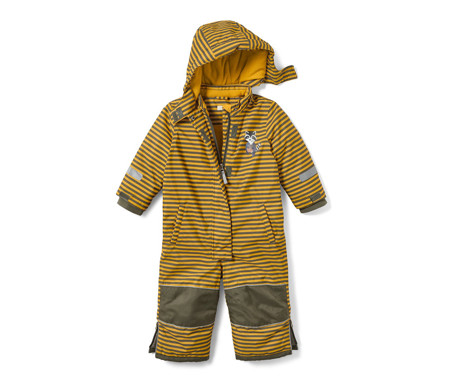 Sarı çizgili kar takımı