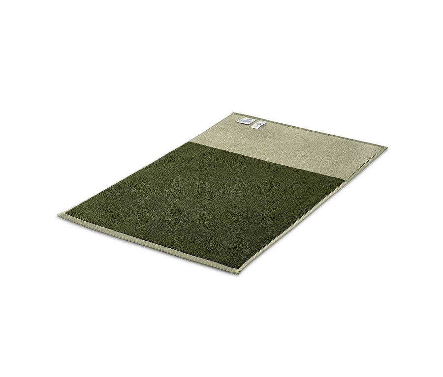 Kum yeşili-yosun yeşili yüksek kaliteli jakar duş paspası