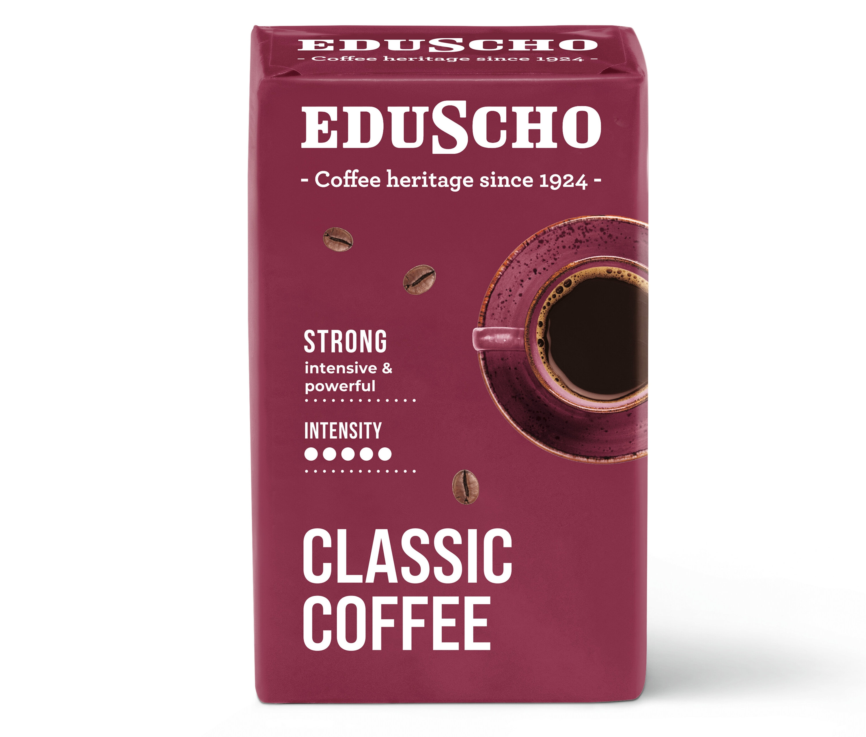 Eduscho Classic Coffee Strong, 250 g Öğütülmüş Filtre Kahve paketi.