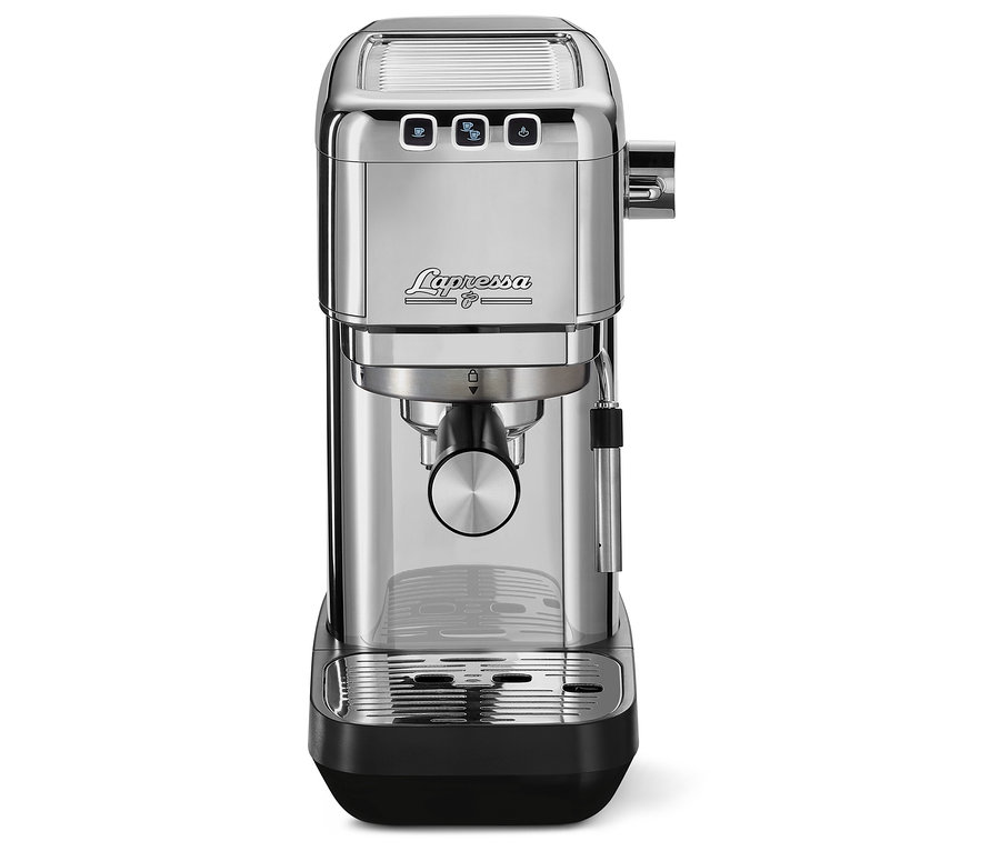 Gümüş renkli »Lapressa« Portafiltre Makinesi.