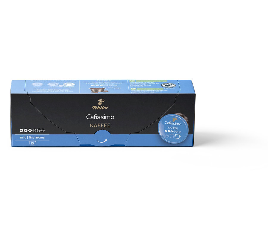 Beyaz arka planda bir paket Coffee Fine Aroma 80'li Kapsül Filtre Kahve Avantajlı Paket.