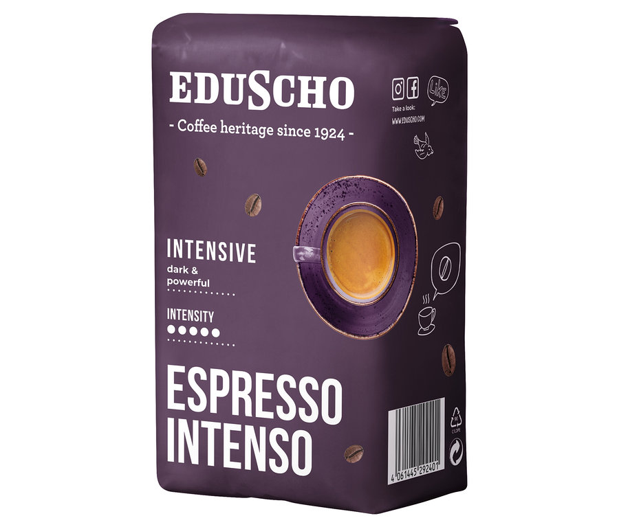Eduscho Espresso Intenso - 500 g Çekirdek Kahve paketi.