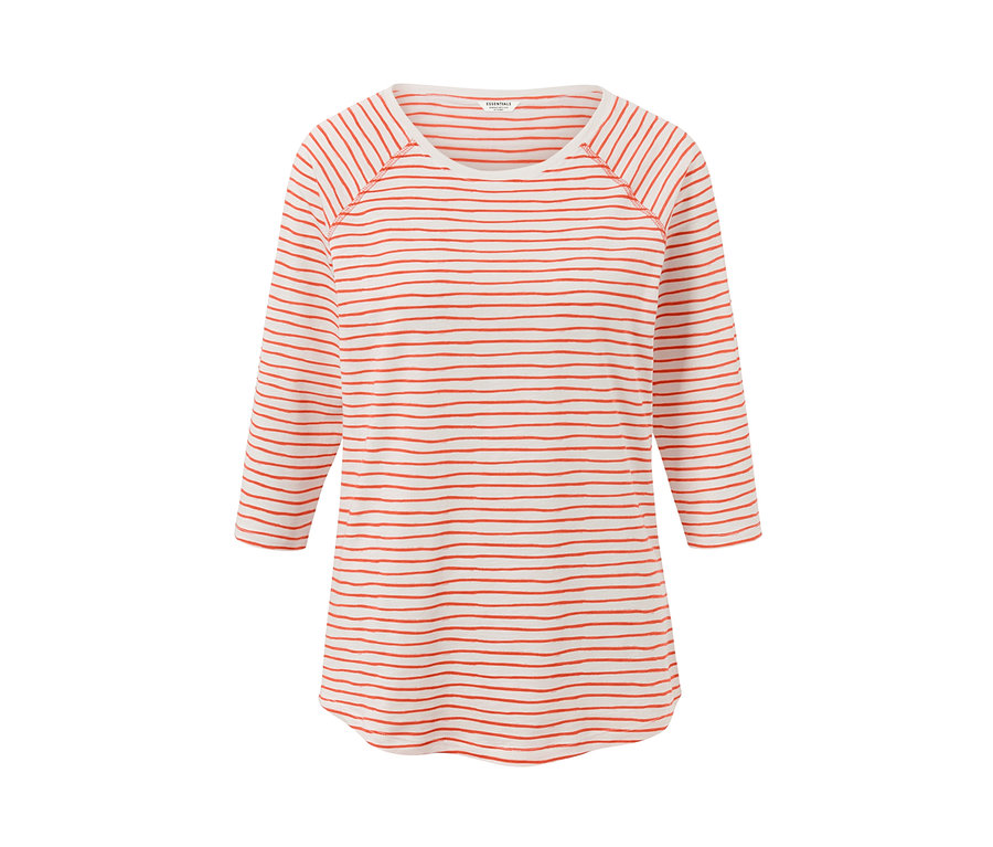 3/4 Kollu Çizgili Tişört